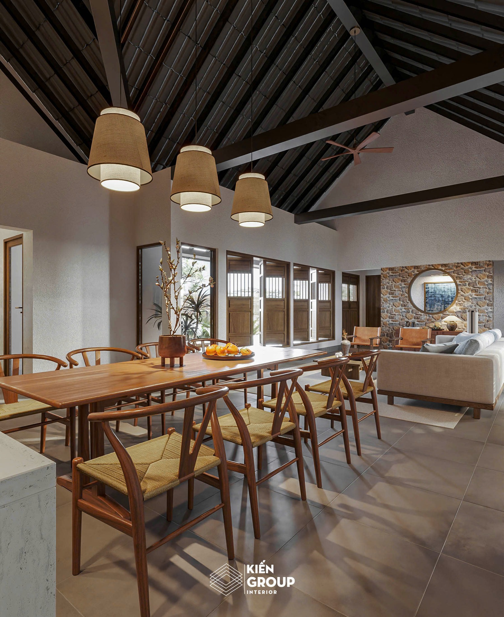 [HN] KIẾN TRÚC & NỘI THẤT NHÀ VƯỜN BA VÌ | HÀ NỘI